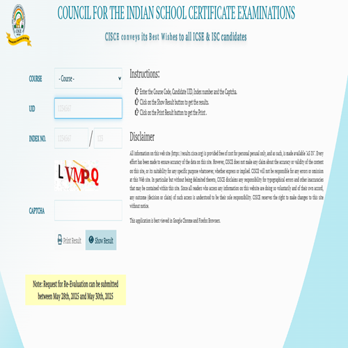 Lets Check the ICSE & ISC Re-evaluation Result Today! — image 1 of 1